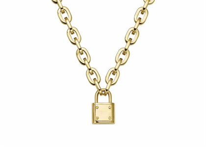 Gold Plated 25 mm Mens Link Chain